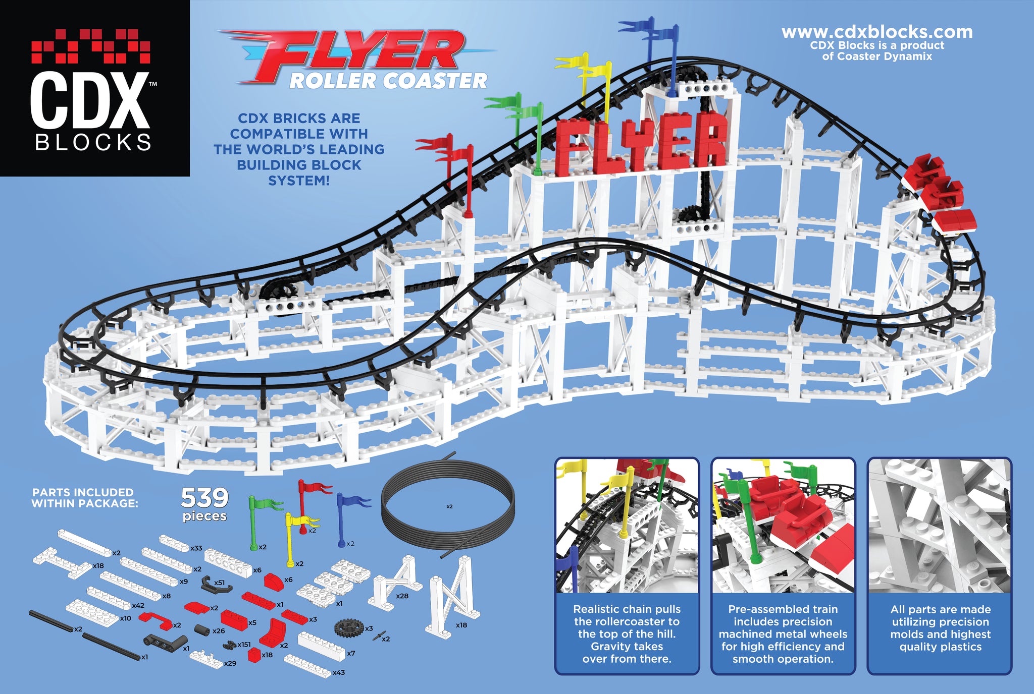 CDX Blocks Flyer Roller Coaster – Coasterdynamix