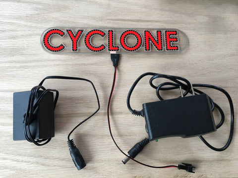 Cyclone Electroluminescent Sign