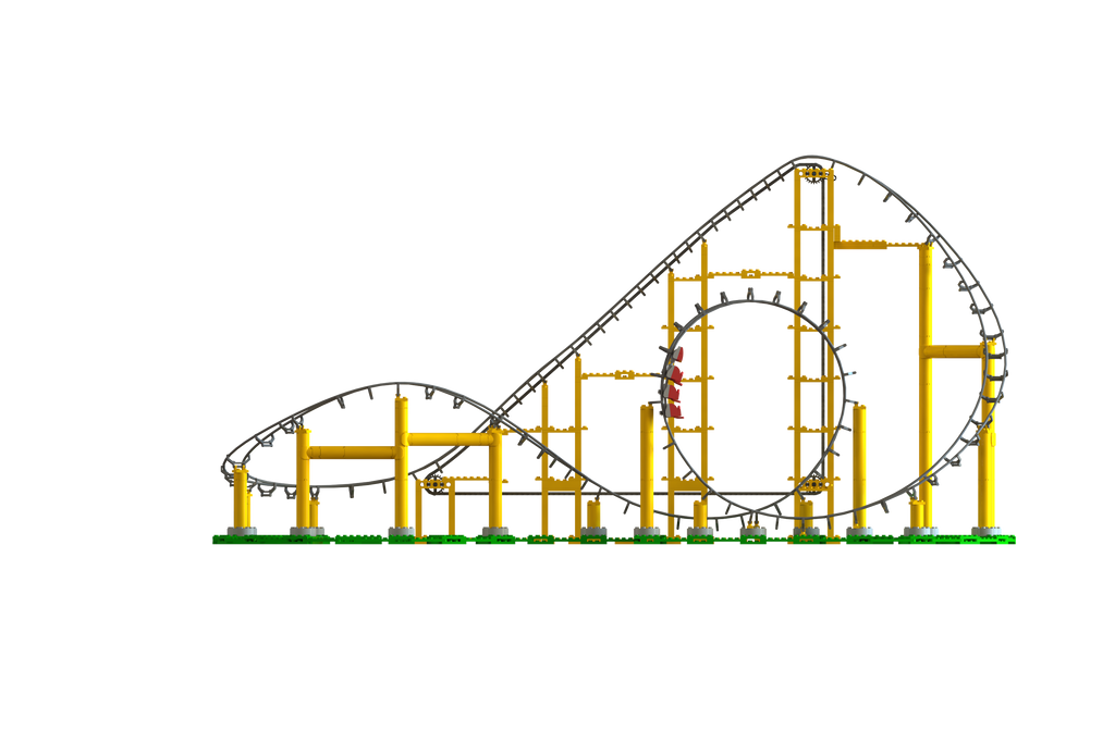 CDX Blocks Cyclone Roller Coaster Building Set