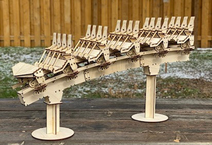 B&M Hyper Coaster Full Train Coaster Cutout